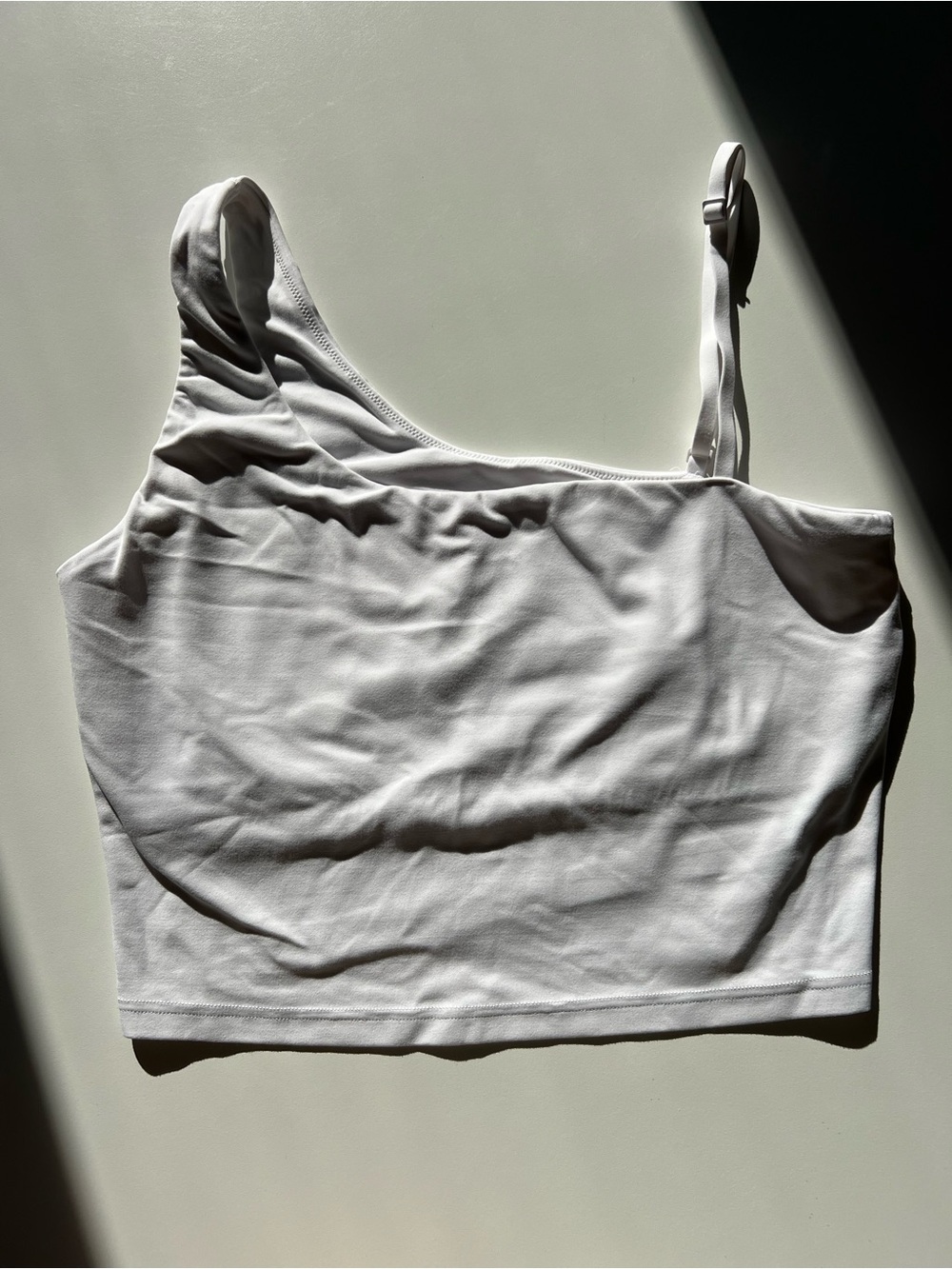 Aerie White Asymmetrical Tank Top